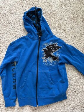 Harry Potter Hoodie Mens XS Blue Full Zip Ravenclaw Universal Studios Movie

Som